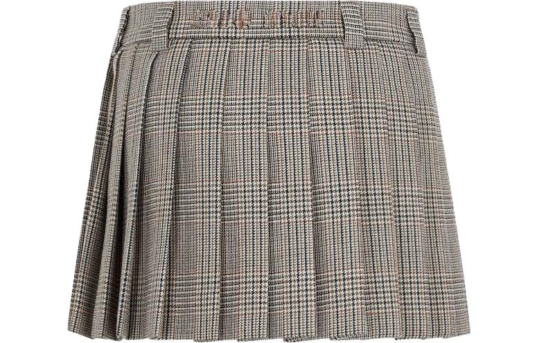 MIU MIU Casual Short Skirts Women's Cocoa