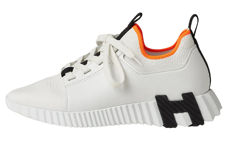 HERMES Depart Low-Top Sports Casual Shoes Women's Black White