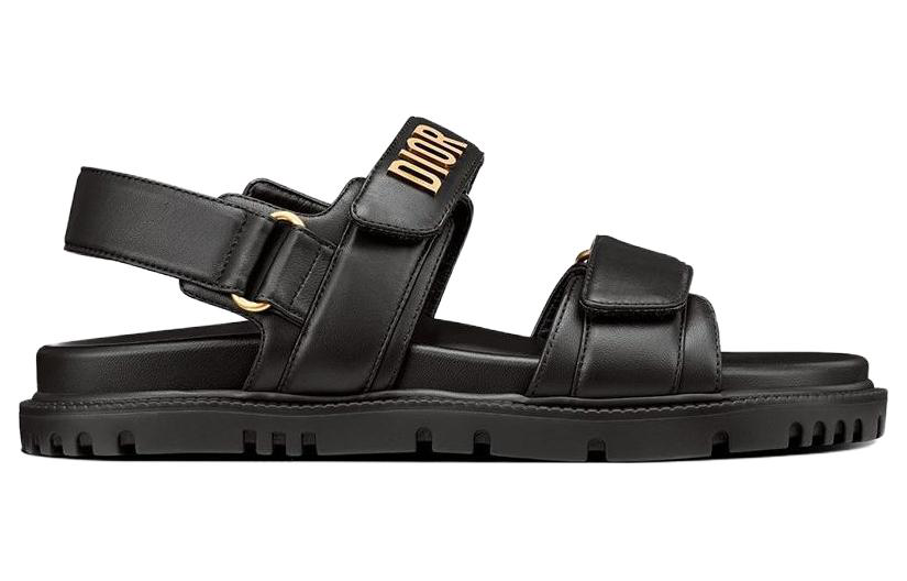 DIOR DiorAct Beach Sandals Women's Black