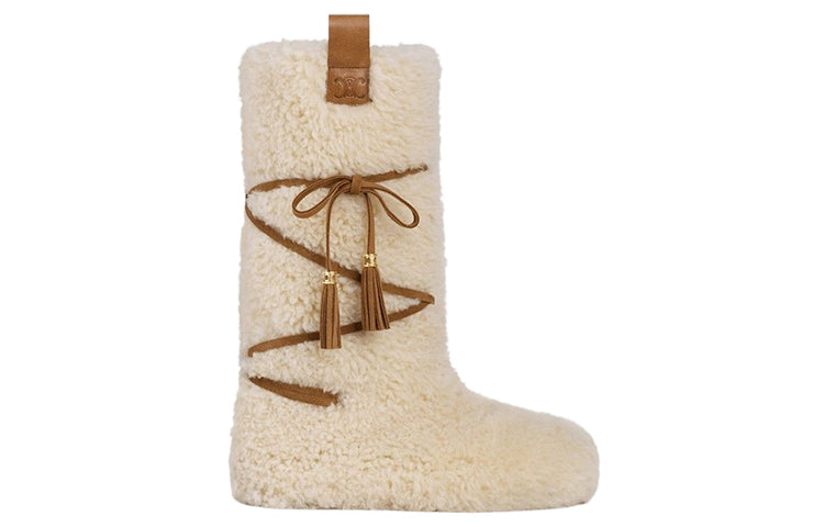 CELINE Ankle Boots Women's White