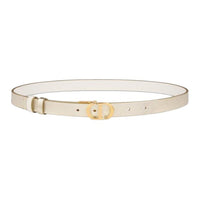 DIOR Calfskin Leather Belts Unisex White Width: 2cm