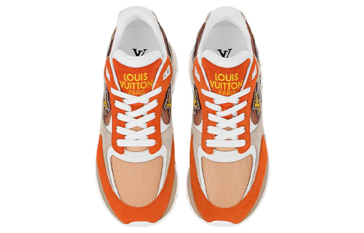 LOUIS VUITTON Run Away Tenis Low-Top Casual Shoes Men's Orange