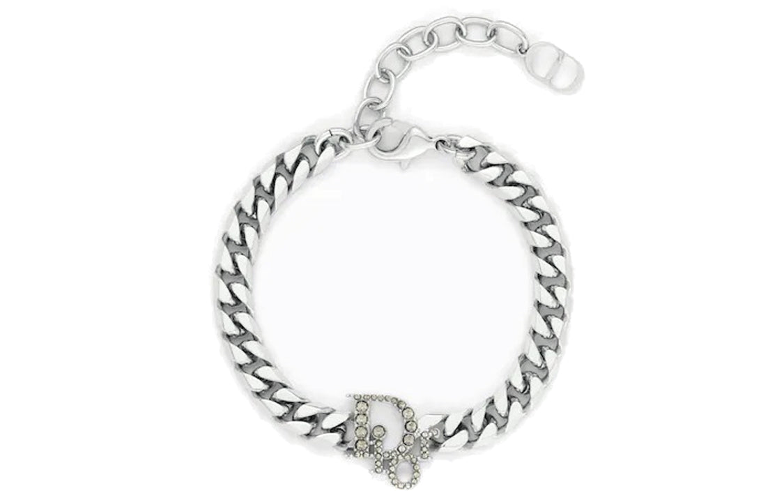 DIOR Brass Bracelets Unisex Silver