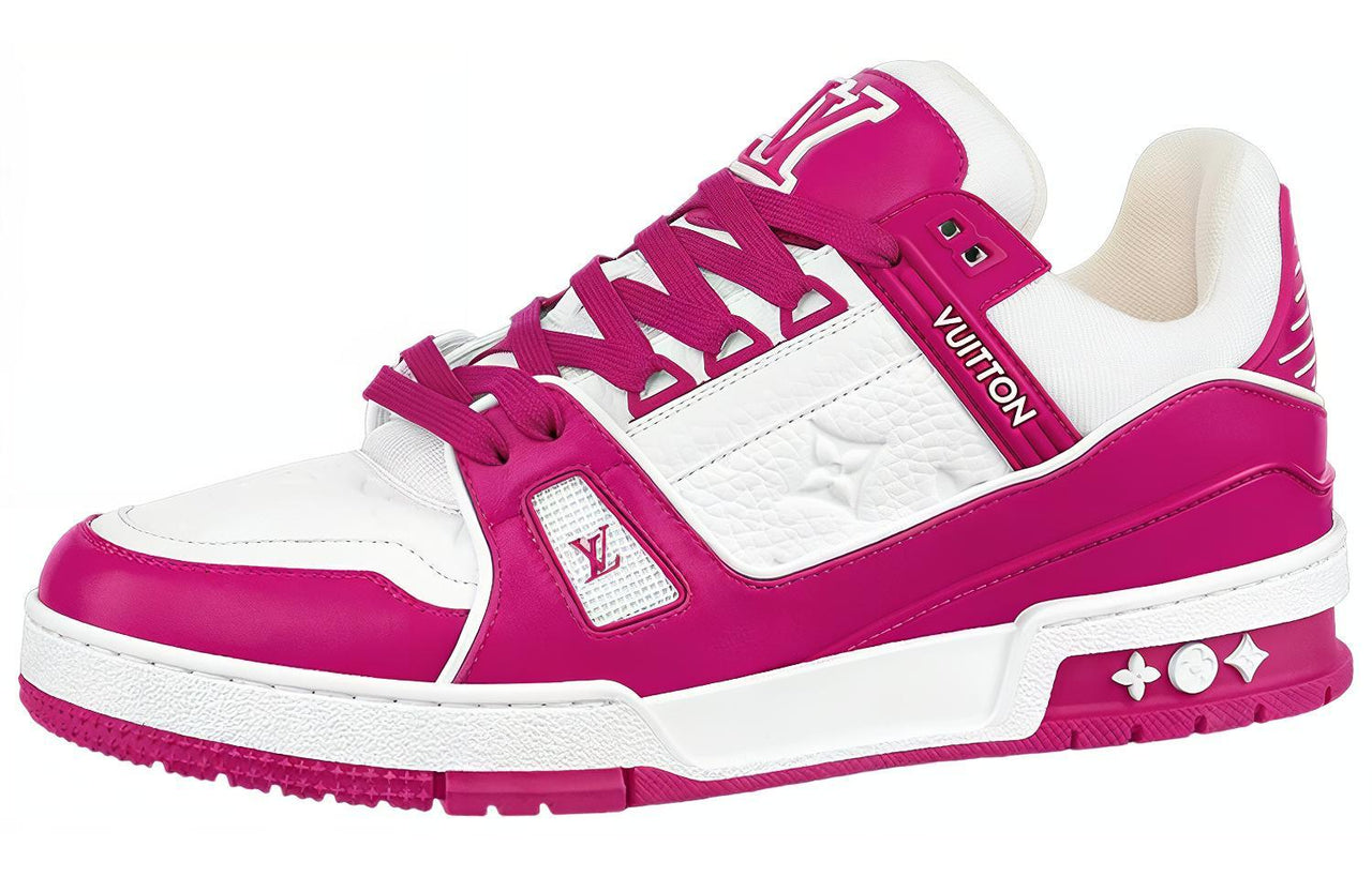 LOUIS VUITTON Lv Trainer 'White Fuchsia'