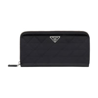PRADA Shiny Leather Wallet Men's Black