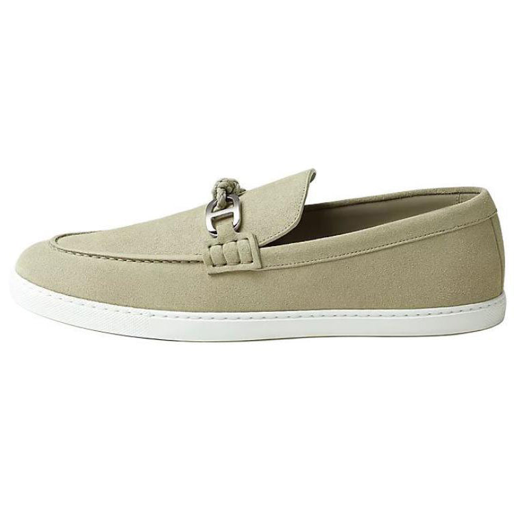 HERMES Ignacio Loafers Men's Light Green