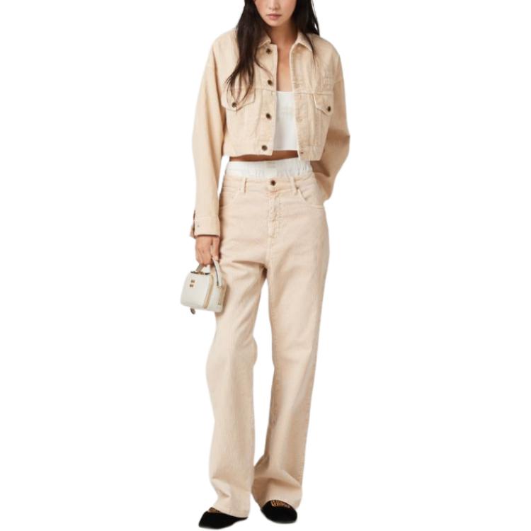 MIU MIU SS24 Jackets Coats Women's Beige