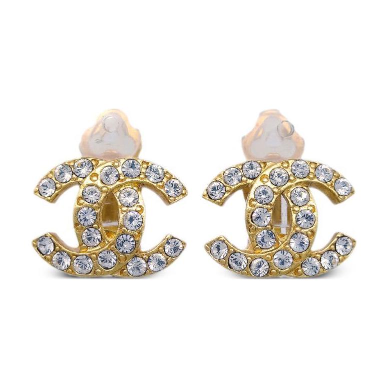 CHANEL 2002 Cc Clip on Earrings