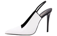 SAINT LAURENT Raven Pointed Toe Slingback Pumps