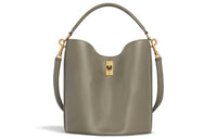 CELINE Smooth Cow Leather Bucket Bag Handbag Shoulder Bag Crossbody Bag Women's Army Green