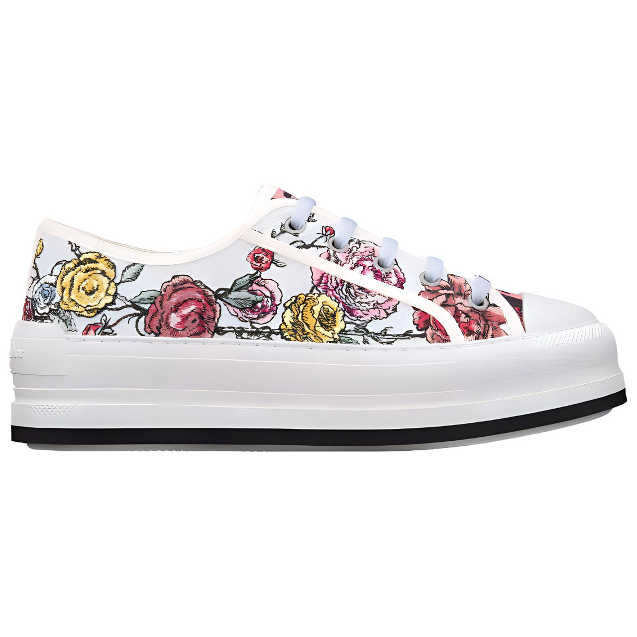 DIOR Walk'n'Dior Platform Shoes Low-Top Skateboard Shoes Women's White