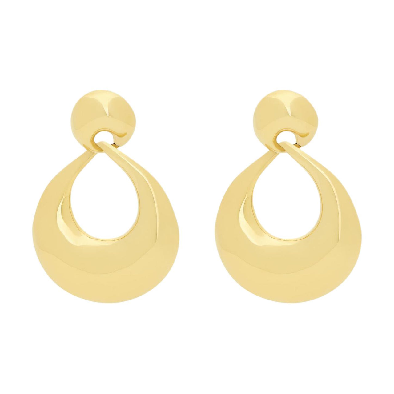 SAINT LAURENT Brass Earrings Women's Gold