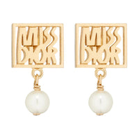 DIOR Metal Earrings Women's Gold