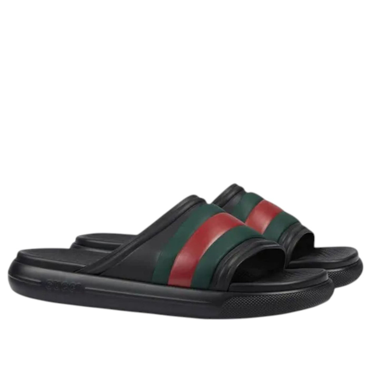 Gucci Web Slide Sandal 'Black Green Red' 780286-J8700-1025