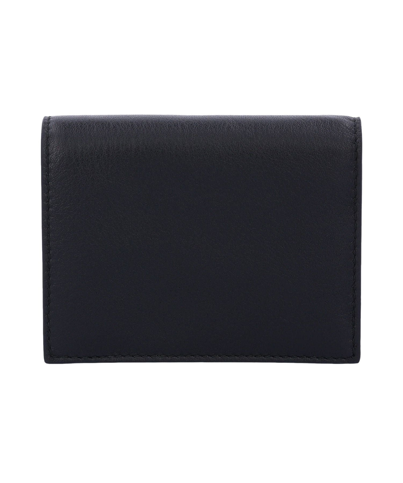 (WMNS) PRADA FW24 Gold Metal Logo Wallet 'Black' 1MV204-2CYS-F0002