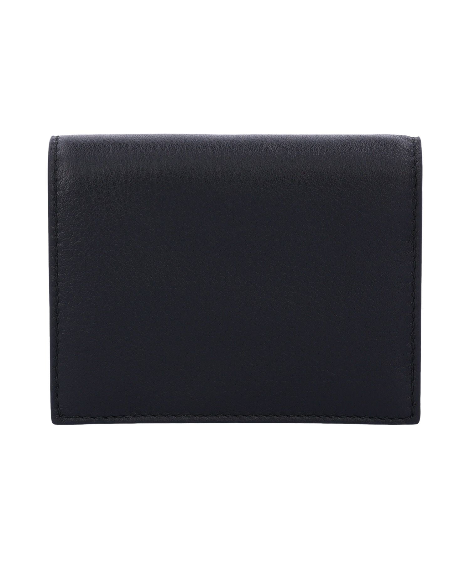 (WMNS) PRADA FW24 Gold Metal Logo Wallet 'Black' 1MV204-2CYS-F0002