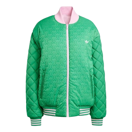 (WMNS) adidas 70s Reversible Bomber Jacket 'Green Pink' JN7656