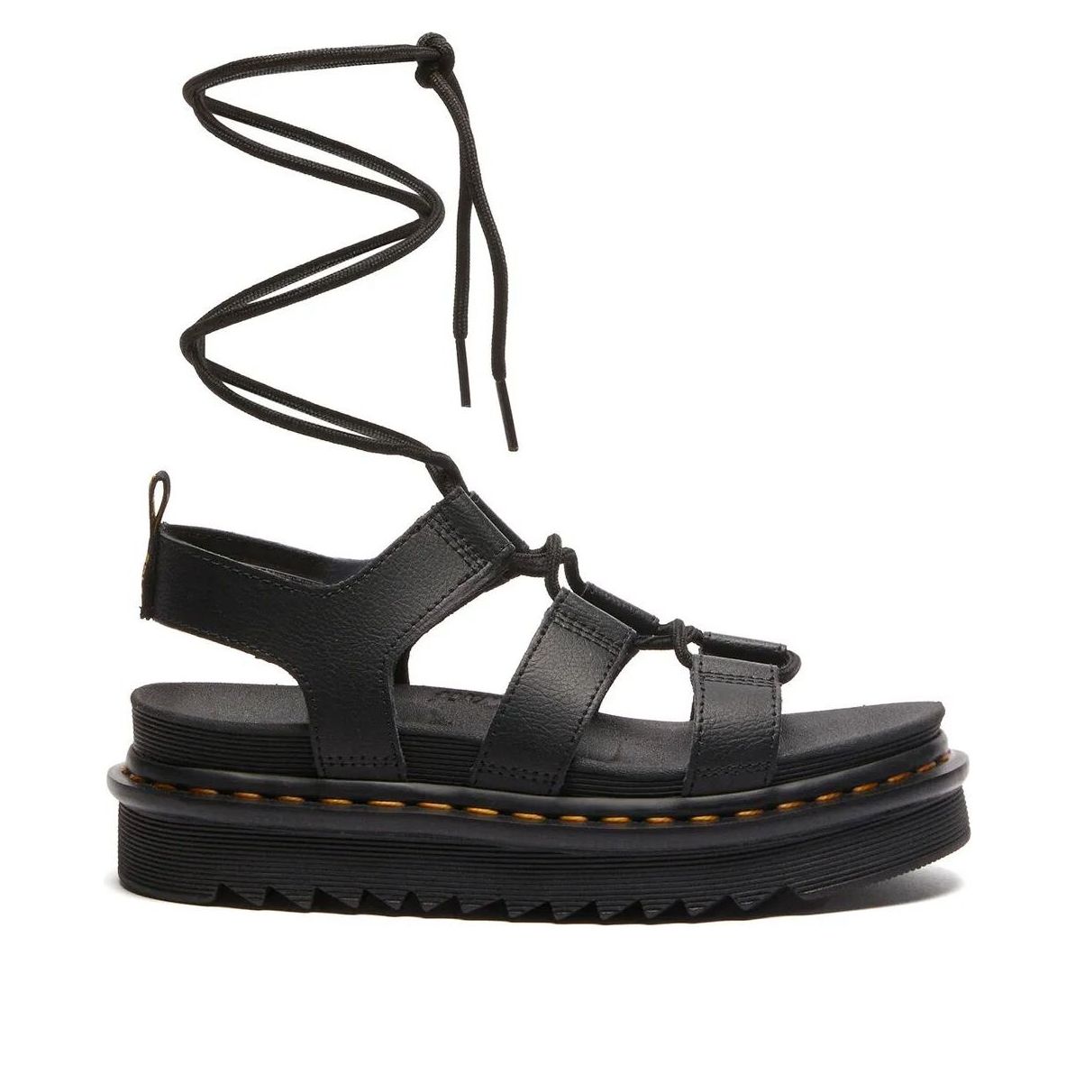 (WMNS) Dr. Martens Nartilla Athena Leather Gladiator Sandals 'Black' 31617001