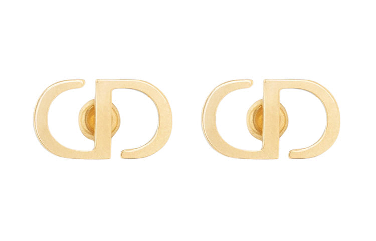 DIOR Stud Earrings Women's Gold