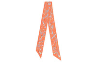 HERMES Silk Scarves Unisex Orange