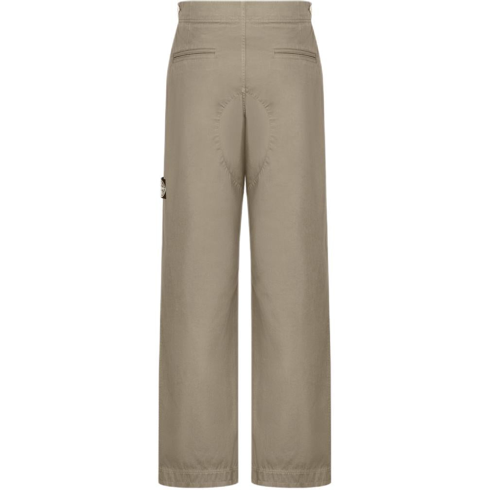 DIOR X Stone Island Cotton Blend Satin Loose Fit Sportswear Pants