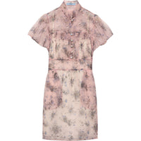 PRADA FW24 Short Sleeved Dresses Women's Pink