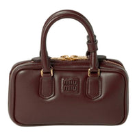 MIU MIU Arcadie Series Leather Shoulder Bag, Crossbody Bag, Handbag Mini Women's Briarwood