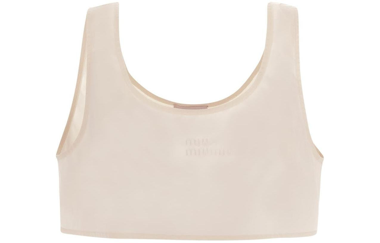 MIU MIU Sleeveless Cropped Top