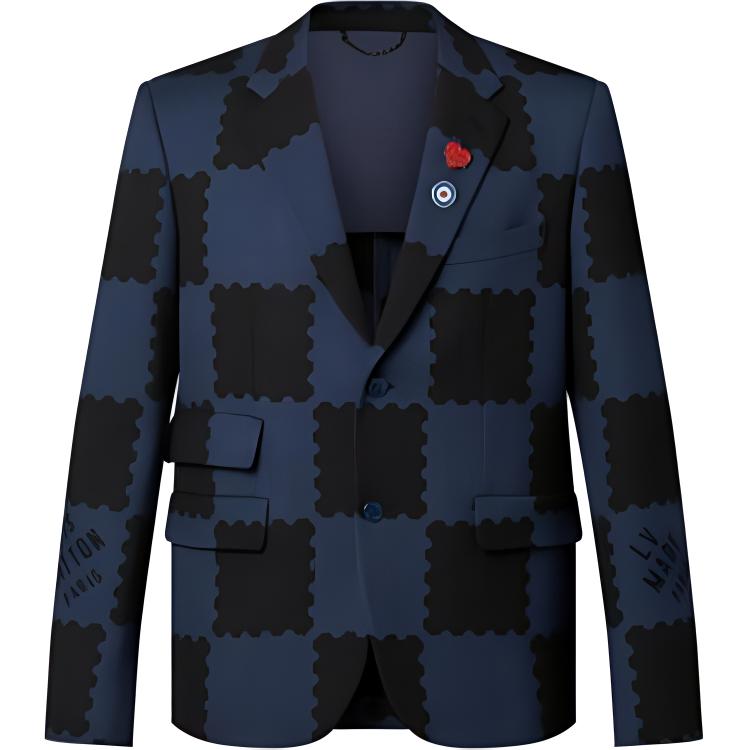 LOUIS VUITTON SS22 Business Suit Coat Men's Dark Blue