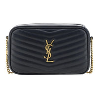 SAINT LAURENT Calfskin Crossbody Bag, Shoulder Bag Trumpets Women's Black