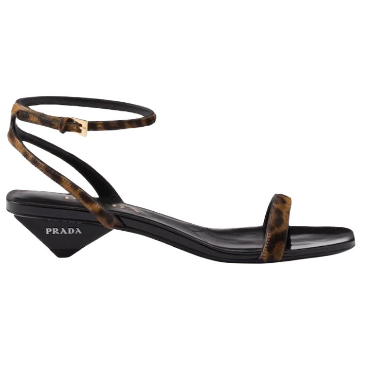 PRADA Honey Strap Sandals 3.5cm Women's Black