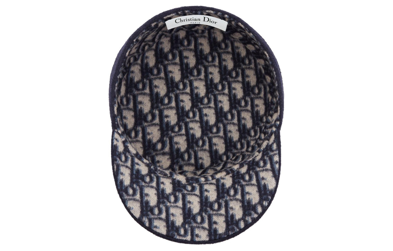 DIOR Wool Blend Baseball Caps Unisex Black