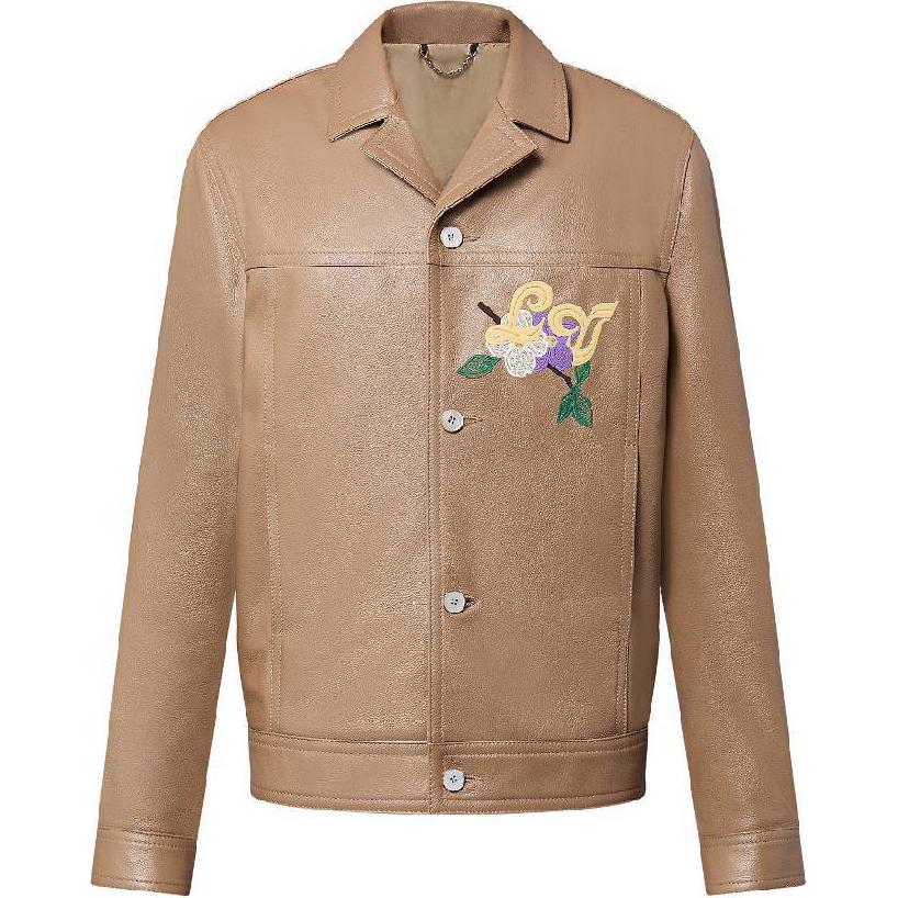 LOUIS VUITTON Embroidered Leather Blouson