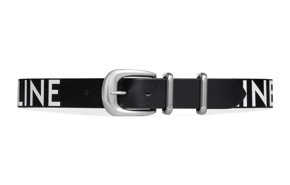 CELINE Leather Belts Men Black