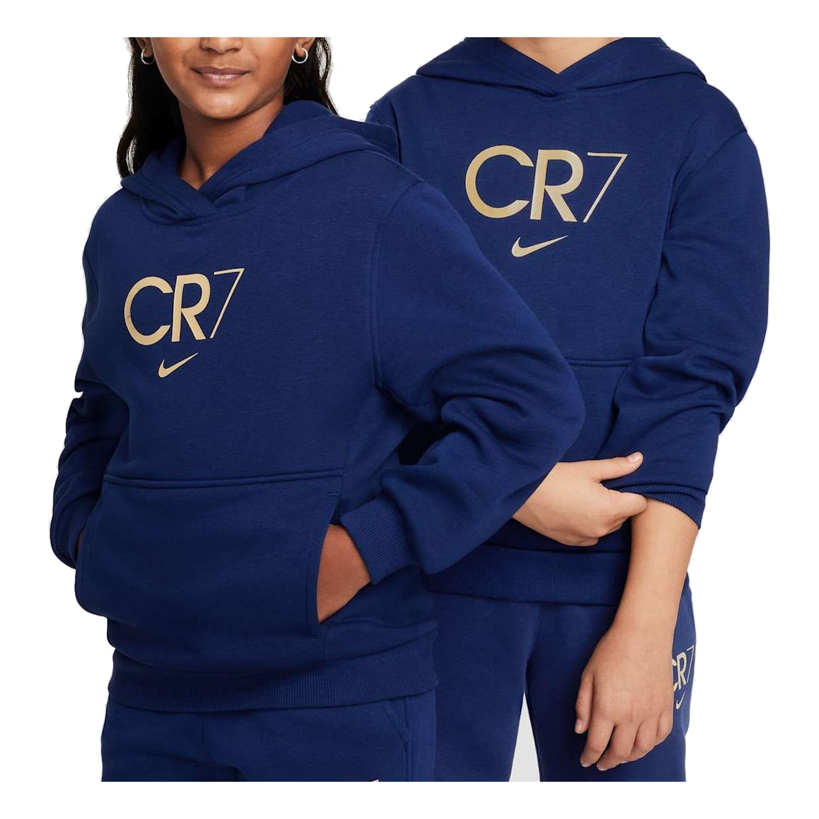 (GS) Nike CR7 Club Fleece Football Hoodie 'Blue' HF4348-492