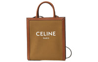 CELINE Cabas Cotton Tote Bag, Shopping Bag, Crossbody Bag, Shoulder Bag, Handbag Trumpets Women's Tan