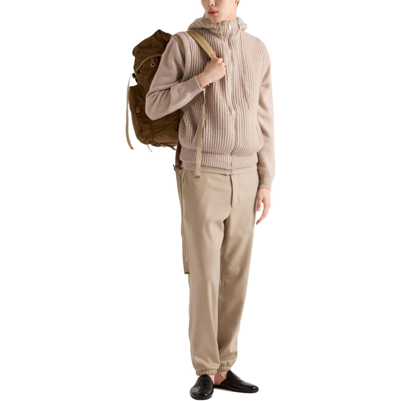 PRADA Cashmere Hoodie Vest