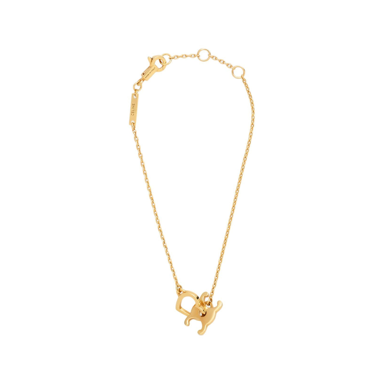CELINE Brass Bracelets Women's Gold