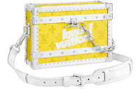 LOUIS VUITTON Canvas With Leather Small Hard Case Handheld Crossbody Bag Unisex Yellow