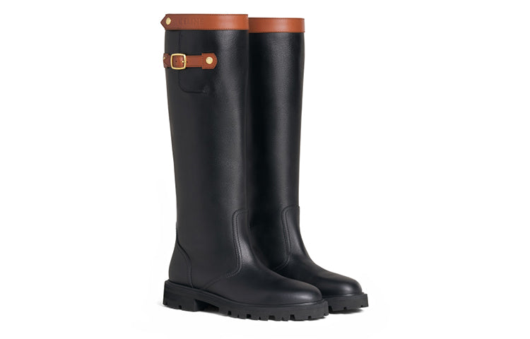 CELINE Knee high Boots Women's Black