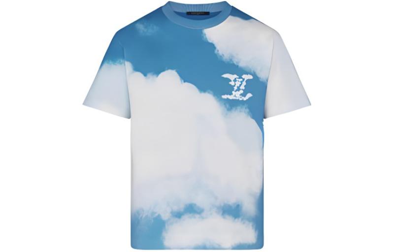 LOUIS VUITTON LV Heaven On Earth Blue Sky White Clouds T-shirt