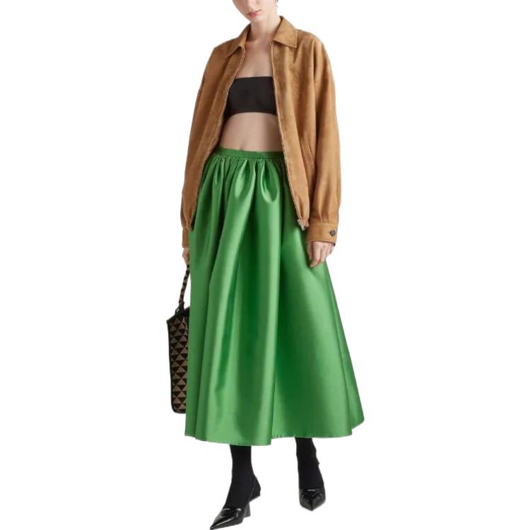 PRADA Casual Long Skirt Women's Green