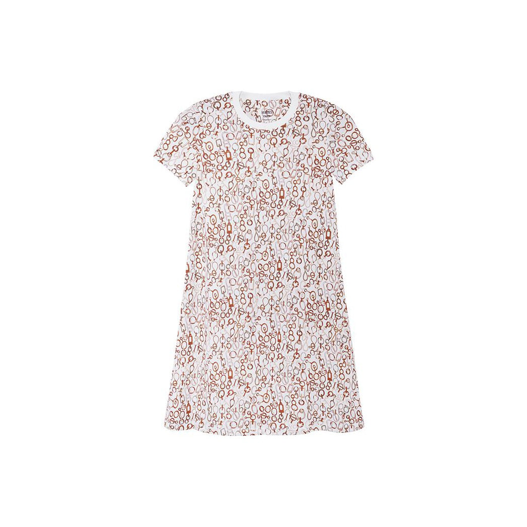 HERMES FW23 Short-Sleeved Dresses Women's White