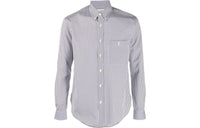 SAINT LAURENT Monogram Striped Shirt