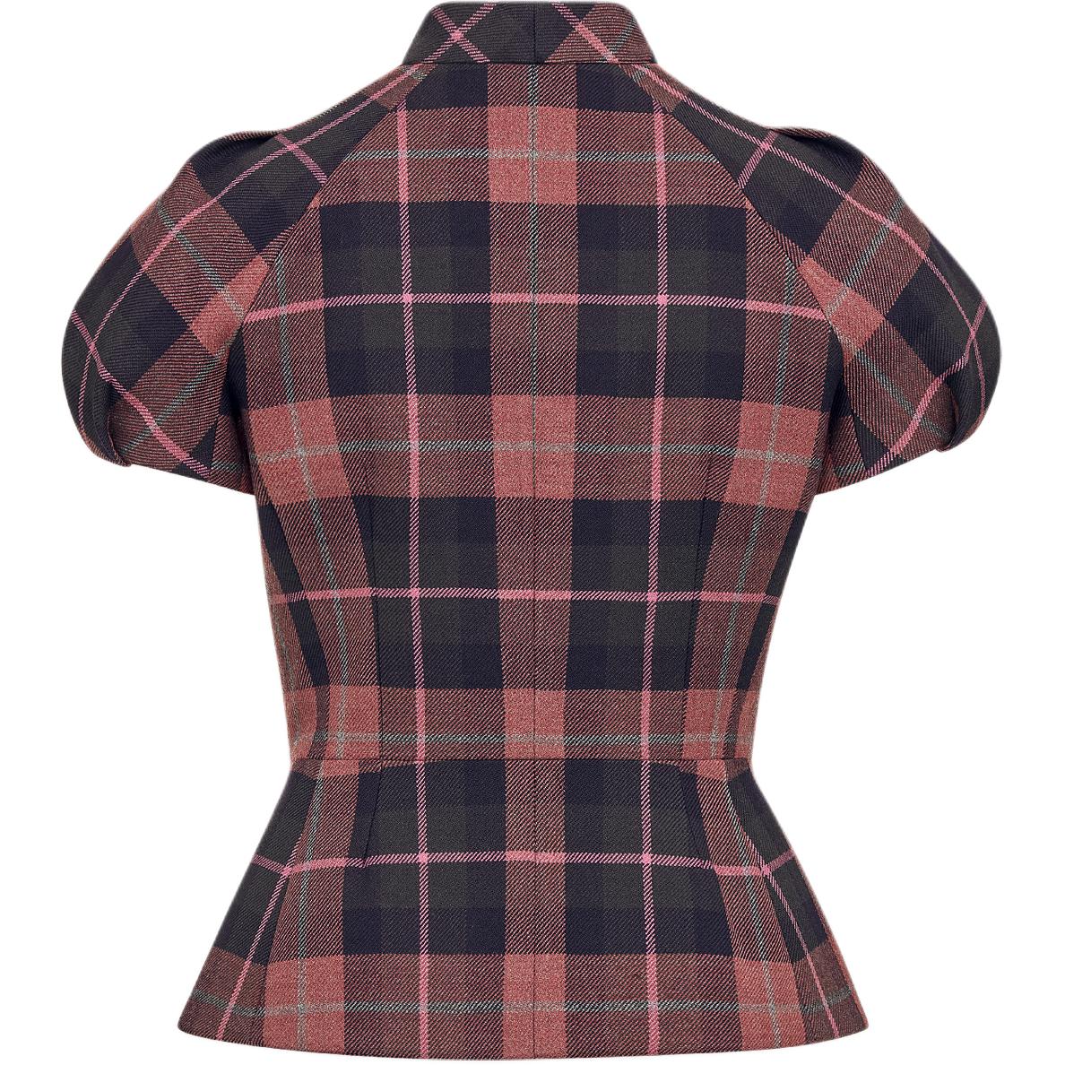 DIOR FW24 Jacket Women's Red Gray Mixed