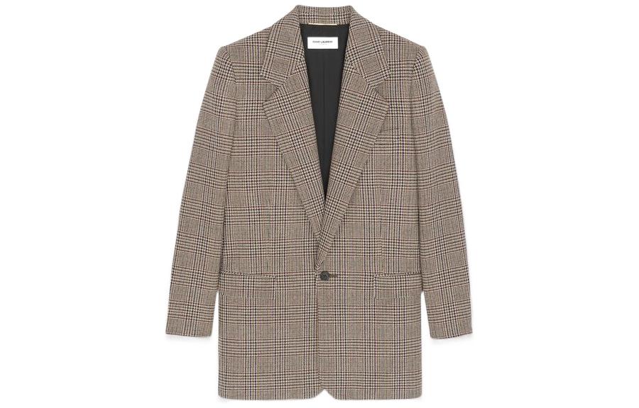 SAINT LAURENT SS22 Business Suits Coats Women's Brown