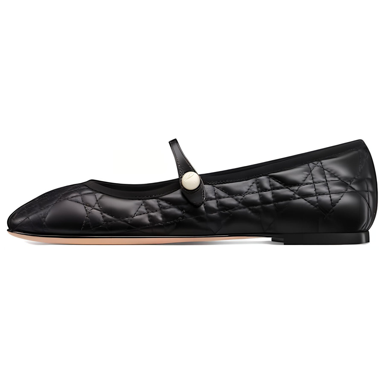 DIOR BALLET FLAT Casual Single Shoes Women's Black