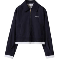 MIU MIU Zip Up Shirt Jacket