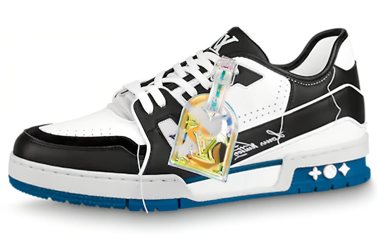 LOUIS VUITTON Lv Trainers Black Blue WHite'