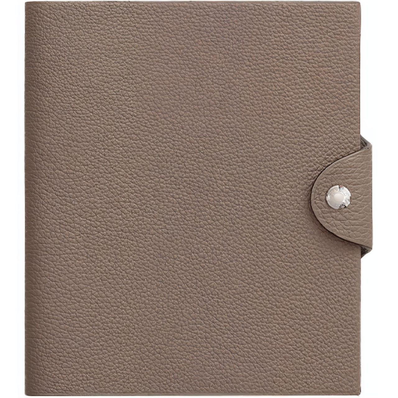 HERMES Togo Calfskin Storage Bag Unisex 18 Etoupe Elephant Gray